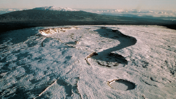 Mauna Loa Volcano Summit Caldera.