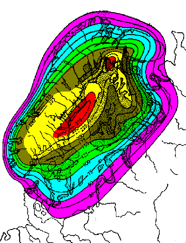 Scandinavia Isostatic Rebound Map