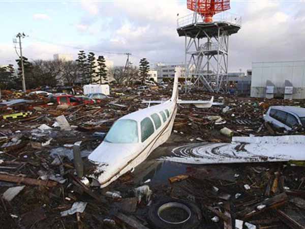 2011 Sendai Earthquake and Tsunami Destructions.